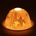 Sfeerlicht Porselein Panda's -- 300g;11.5x7.8cm - Afbeelding 2