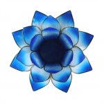 Lotus sfeerlicht blauw 2-kleurig -- 13.5 cm - Afbeelding 2