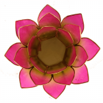 Lotus sfeerlicht groen/roze 2-kleurig -- 13.5 cm - Afbeelding 2