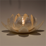 Lotus sfeerlicht parelmoer -- 19x8 cm - Afbeelding 2