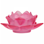 Sfeerlicht Lotus glas rood -- 5.5x12 cm - Afbeelding 2