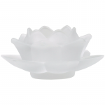 Sfeerlicht Lotus glas wit -- 5.5x12 cm - Afbeelding 2
