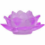 Sfeerlicht Lotus glas paars -- 5.5x12 cm - Afbeelding 2