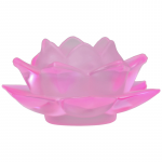 Sfeerlicht Lotus glas roze -- 5.5x12 cm - Afbeelding 2