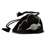 Pendel gepolijste Lapis Lazuli & metaal -- 12 g; 3.5x1.7 cm - Afbeelding 2