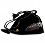 Pendel amethist rond met spitse punt + sierkraal -- 4.8 cm - Afbeelding 2