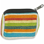 Tasje katoen mengkleuren met rits -- 12x9 cm - Afbeelding 2