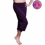 Yogabroek comfort flow paars S-M - Afbeelding 2