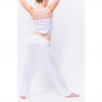 Yogabroek comfort flow wit M-L - Afbeelding 4