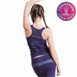 Yogabroek lotus capri rok naadloos paars S-M - Afbeelding 3