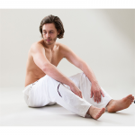 Yogabroek Yogi Practice man wit M-L - Afbeelding 2