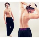 Yogabroek man zwart M-L - Afbeelding 2