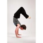 Yogabroek man zwart M-L - Afbeelding 3