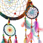 Dromenvanger hennep regenboog L -- 20x50 cm - Afbeelding 2