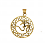 Ohm hanger messing goudkleurig -- 3.5 cm - Afbeelding 2