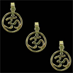 Ohm hanger messing goudkleurig -- 1.8 cm - Afbeelding 2