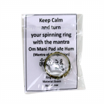 Spinning ring Om Mani Padme Hum maat 8 - Afbeelding 3