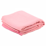 Yoga handdoek PVC antislip roze -- 500 g; 183x65 cm - Afbeelding 2
