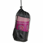 Yoga handdoek PVC antislip roze -- 500 g; 183x65 cm - Afbeelding 3