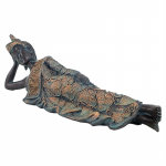 Liggende Boeddha antieke look Thailand -- 470g; 36x9x11cm - Afbeelding 2
