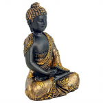 Meditatie Boeddha antieke finish -- 280g; 10.5x7x15cm - Afbeelding 2