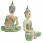 Mediterende Boeddha Thailand -- 1670 g; 33x19x43 cm - Afbeelding 2