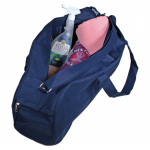 Yogatas navy met witte lotus -- 70x15x20 cm - Afbeelding 2