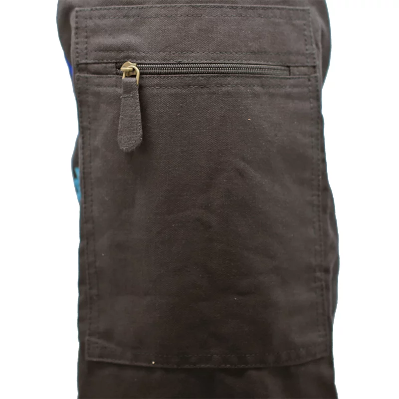 Yogatas met trekkoord zwart 7 Chakra's -- 74x19 cm - Afbeelding 3