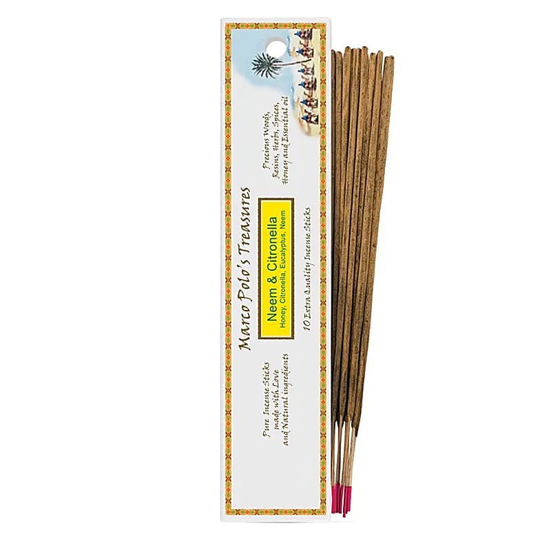 3378 Wierook Marco Polo's Treasures Neem & Citronella -- 20 g - Afbeelding 1