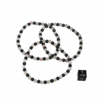 Armband hematine/rozenkwarts -- 19 cm - Afbeelding 2