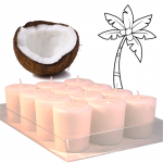 Votief kaars Green Palm kokoswas geurloos -- 4.5x4 cm - Afbeelding 3