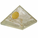Orgoniet Piramide seleniet bloem des levens -- 7.5x7.5x6 cm - Afbeelding 2