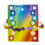 Armband 7 chakra steentjes elastisch -- 0.5 cm - Afbeelding 2