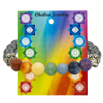 Armband chakra hematiet elastisch -- 0.8 cm - Afbeelding 2