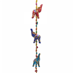 Decoratieve slinger stoffen Olifantjes -- 80 cm - Afbeelding 5