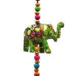 Decoratieve slinger houten Olifantjes -- 80 cm - Afbeelding 2