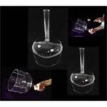 Kristallen klankschaal helder/handgreep/tas C-toon -- 20 cm - Afbeelding 3