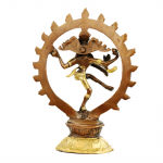 Shiva Nataraj messing 2-kleurig -- 780 g; 20 cm - Afbeelding 2