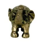 Minibeeldje olifant messing -- 185 g; 7x7.5 cm - Afbeelding 3