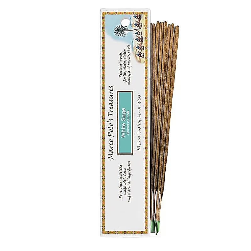 3265 Wierook Marco Polo's Treasures White Sage -- 20g - Afbeelding 1