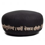 Meditatiekussen gayatri mantra bio katoen -- 33x17 cm