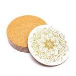 Mandala onderzetters wit set van 6 - Afbeelding 3