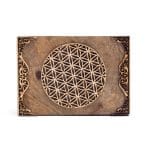 Tarotdoos - Sieradendoos - Bloem Des Levens - Mangohout -  18 cm x 12 cm x 7 cm - Afbeelding 2