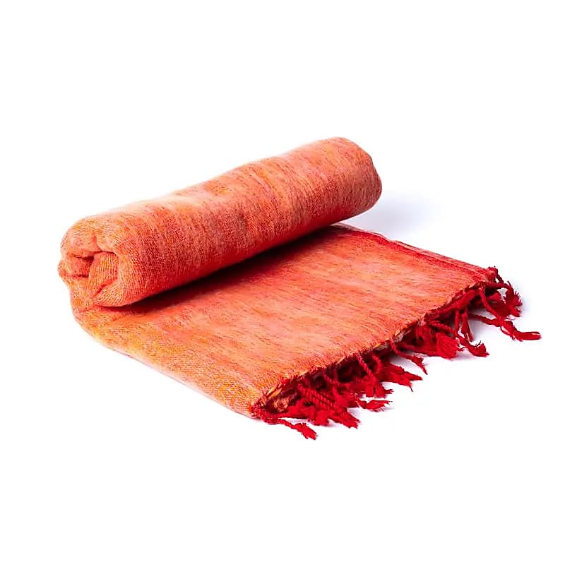 18057 Meditatie omslagdoek XL oranje - 120 cm x 240 cm - Afbeelding 1
