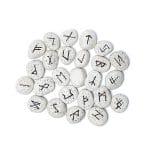 Runen Orakelspel van keramiek in katoenen tasje - Afbeelding 3