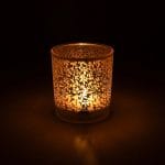 Sfeerlicht matglas/metallic Levensboom - 7.3 cm x 8 cm - Afbeelding 2