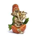 Beeld Ganesha met rituele schelp - 25 cm x 20 cm x 13 cm