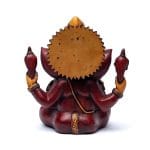 Ganesha beeld rood/oker - 23 cm - Afbeelding 2