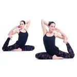 Yoga legging zwart met Mandala print biologisch L - Afbeelding 3