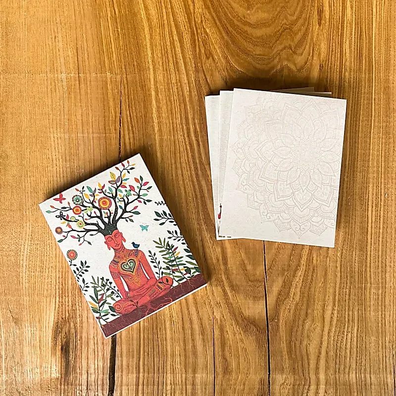 Notitieblokje Levensboom - 12,5 x 9,5 cm - Afbeelding 2